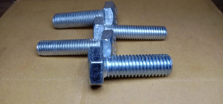 Iron Made Nut and Bolt Closeup For Sell