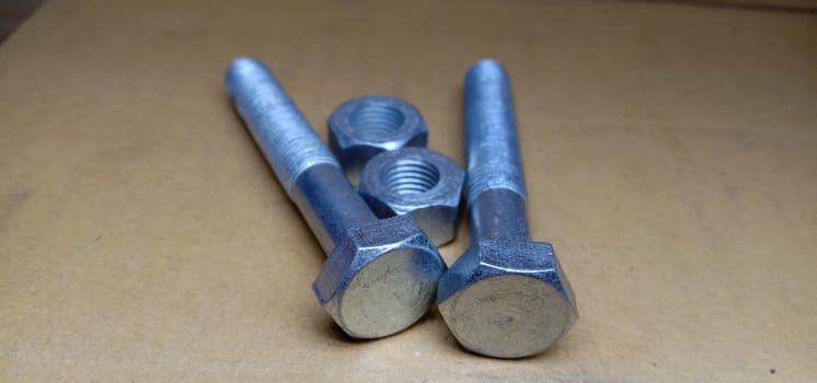 Iron Made Nut and Bolt Closeup For Sell