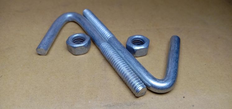 Iron Made Nut and Bolt Closeup For Sell