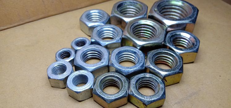 Iron Made Nut and Bolt Closeup For Sell