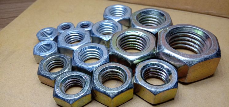 Iron Made Nut and Bolt Closeup For Sell