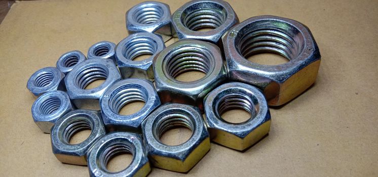 Iron Made Nut and Bolt Closeup For Sell