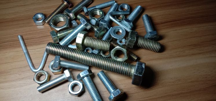 Iron Made Nut and Bolt Closeup For Sell