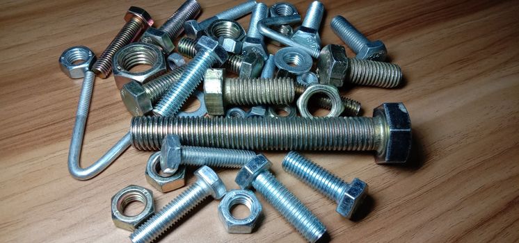 Iron Made Nut and Bolt Closeup For Sell