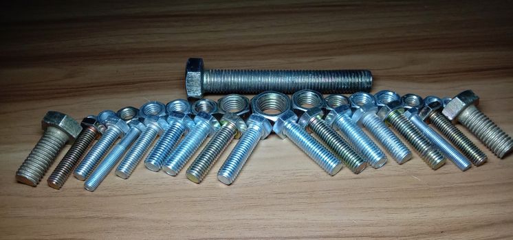 Iron Made Nut and Bolt Closeup For Sell