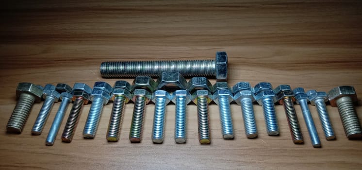 Iron Made Nut and Bolt Closeup For Sell