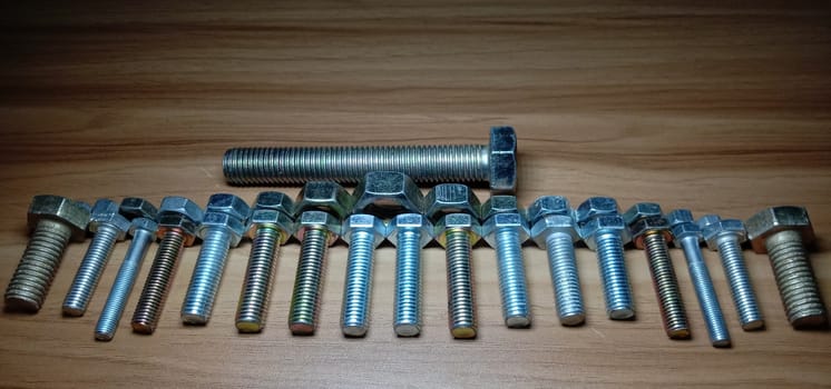 Iron Made Nut and Bolt Closeup For Sell