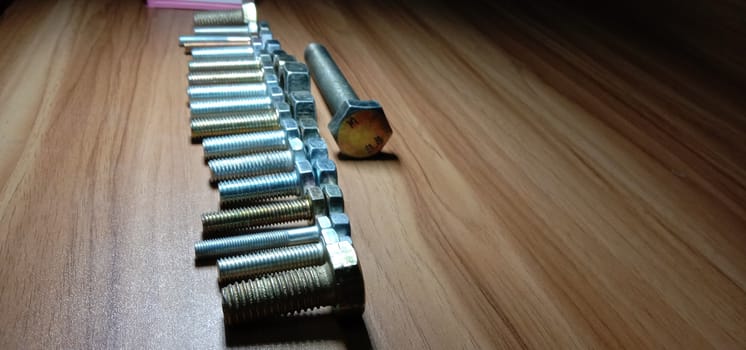 Iron Made Nut and Bolt Closeup For Sell