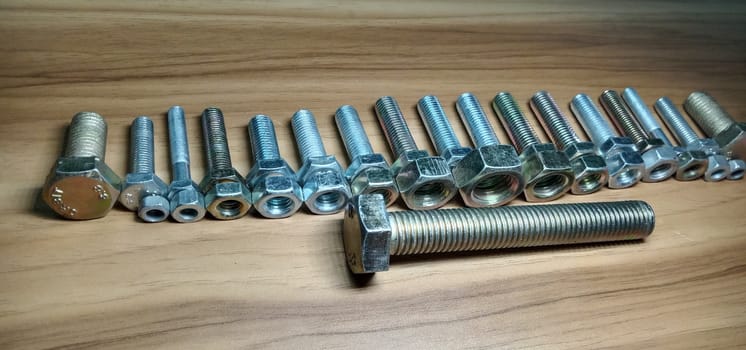 Iron Made Nut and Bolt Closeup For Sell