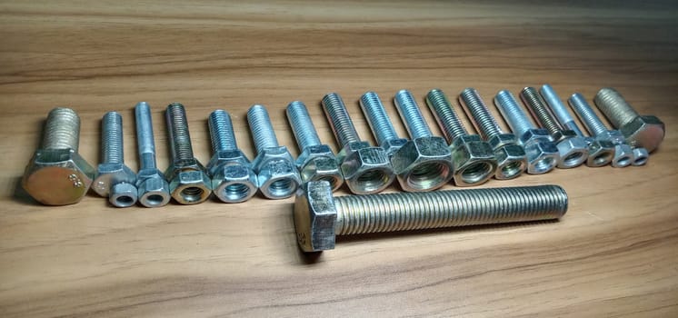 Iron Made Nut and Bolt Closeup For Sell