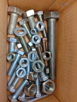 Iron Made Nut and Bolt Closeup For Sell