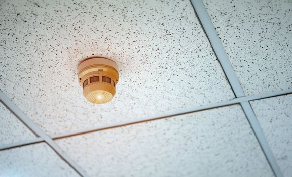 Smoke alarms in public buildings or offices to prevent fires.