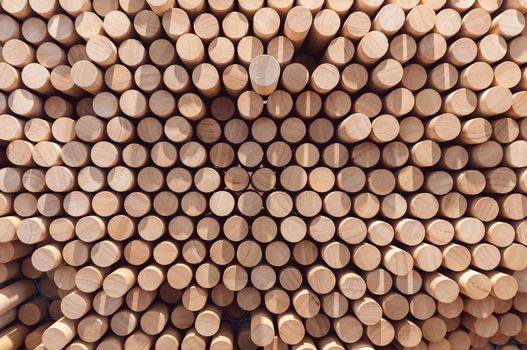 Abstract stacked wood log background for your environment design.