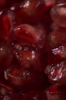 Pomegranate seeds close-up