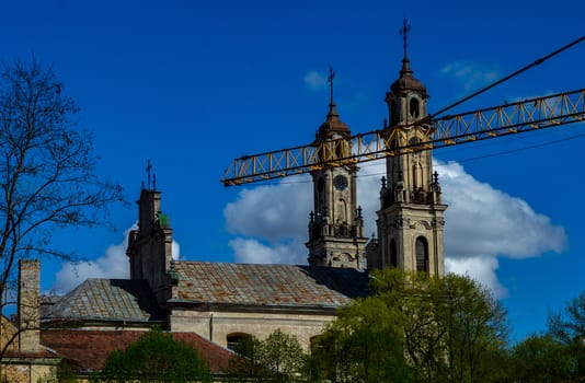 April 27, 2018 Vilnius, Lithuania, Catholic church of the Ascension in Vilnius.