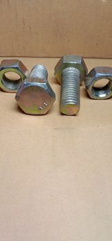 Iron Made Nut and Bolt Closeup For Sell