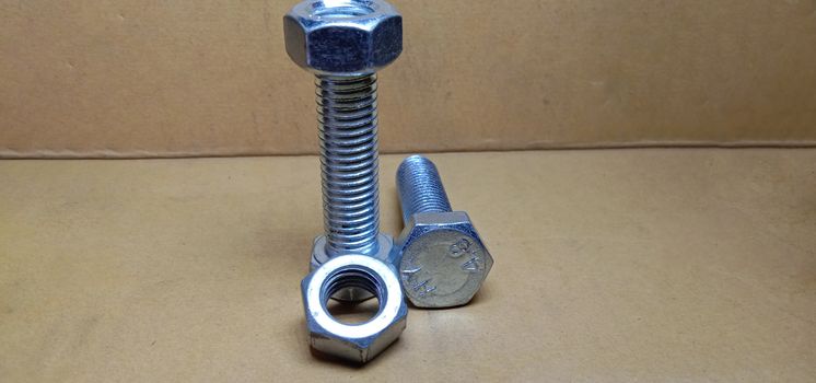 Iron Made Nut and Bolt Closeup For Sell