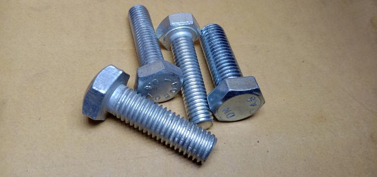 Iron Made Nut and Bolt Closeup For Sell