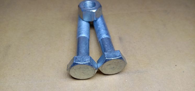 Iron Made Nut and Bolt Closeup For Sell