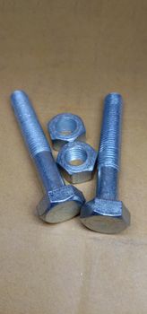 Iron Made Nut and Bolt Closeup For Sell