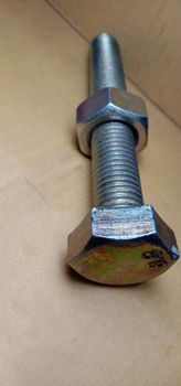 Iron Made Nut and Bolt Closeup For Sell