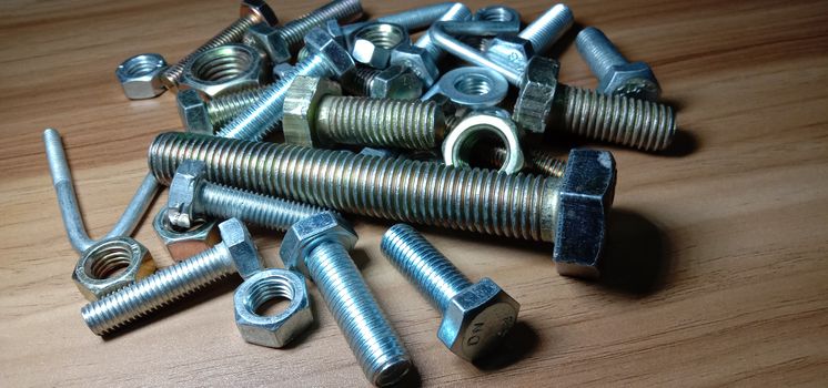 Iron Made Nut and Bolt Closeup For Sell