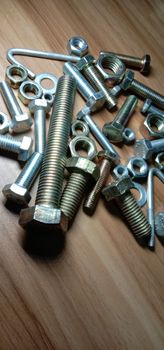 Iron Made Nut and Bolt Closeup For Sell