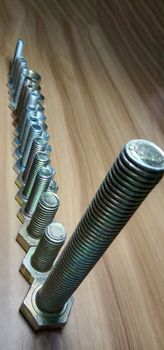 Iron Made Nut and Bolt Closeup For Sell