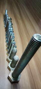 Iron Made Nut and Bolt Closeup For Sell