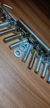 Iron Made Nut and Bolt Closeup For Sell