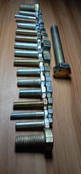 Iron Made Nut and Bolt Closeup For Sell