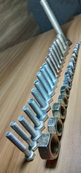 Iron Made Nut and Bolt Closeup For Sell