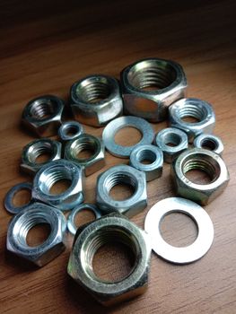 Iron Made Nut and Bolt Closeup For Sell