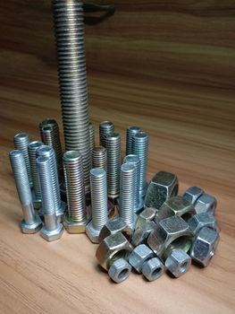 Iron Made Nut and Bolt Closeup For Sell