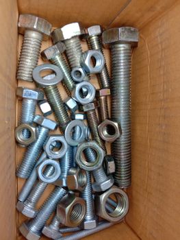 Iron Made Nut and Bolt Closeup For Sell