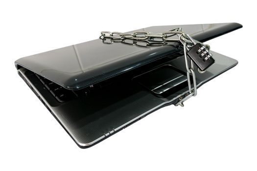 Locked notebook with key chain.