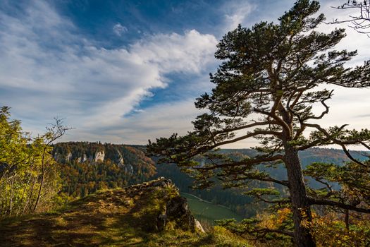 Fantastic autumn hike in the beautiful Danube valley at the Beuron monastery with beautiful views and rocks