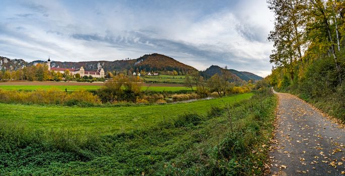 Fantastic autumn hike in the beautiful Danube valley at the Beuron monastery with beautiful views and rocks