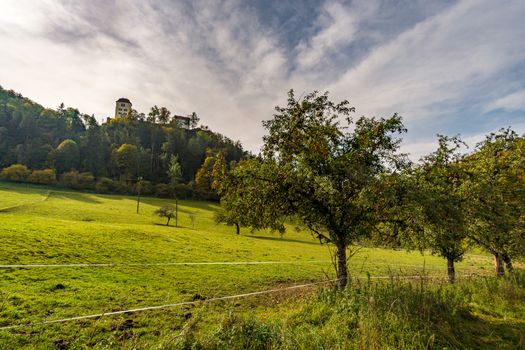 Fantastic autumn hike in the beautiful Danube valley at the Beuron monastery with beautiful views and rocks