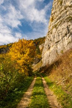 Fantastic autumn hike in the beautiful Danube valley at the Beuron monastery with beautiful views and rocks