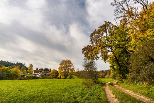 Fantastic autumn hike in the beautiful Danube valley at the Beuron monastery with beautiful views and rocks