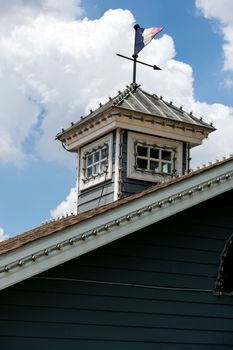 Beautiful vintage house roof top.