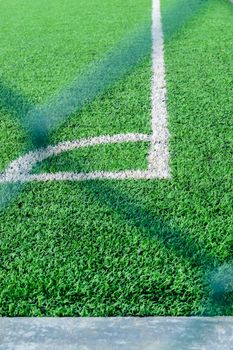 Artificial turf football field