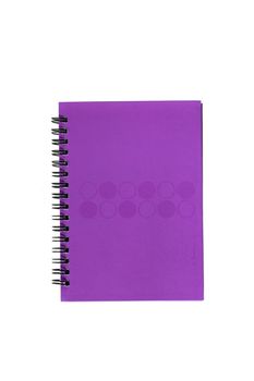 Colorful note book isolated on white background.