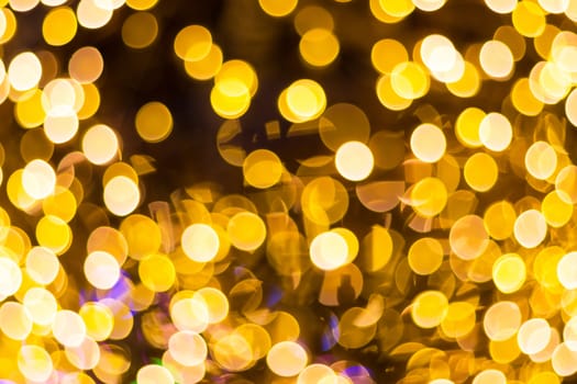 Blur - abstract bokeh circle string lights for background wallpaper