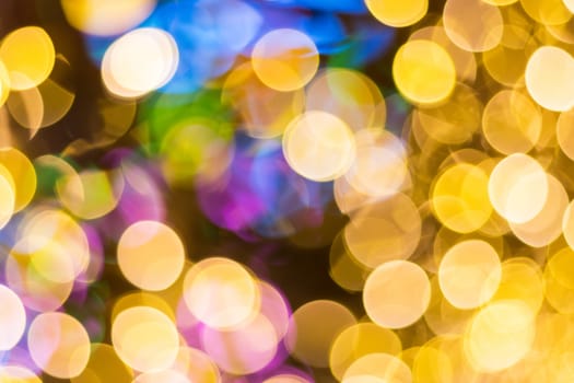 Blur - abstract bokeh circle string lights for background wallpaper