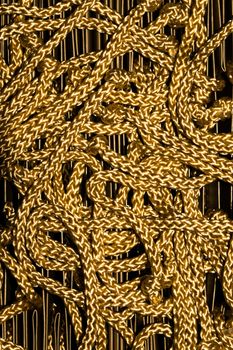 Beautiful glod rope background textuer.