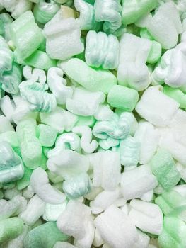 Green and white foam sponge texture background