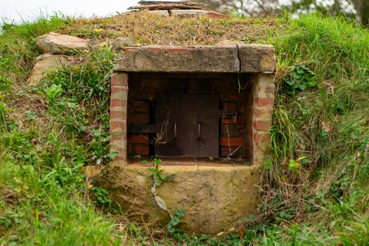 A Reproduction of a Regimental Bake Oven in a Grass Hill at Valley Forge National Historical Park