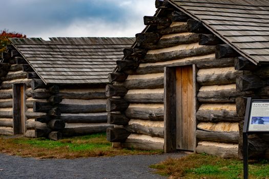 Reproductions of General Muhlenberg's Brigade Huts at Valley Forge National Historical Park